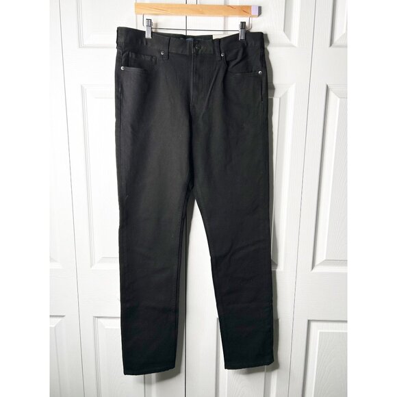 Everlane The Slim 4-Way Stretch Black Denim Organic Jean Men's Size 33 x 32 NWT